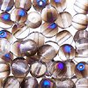 50 6mm Round Transparent Crystal Azuro Glass Beads