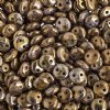 50 6mm Bronze Fusion Two Hole Glass Lentil Beads
