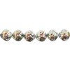 22, 8mm Crystal Medium Blue Vitrail Two Hole Candy Rose Beads 