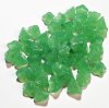 50 7mm Milky Jade Green Bell Flower Beads