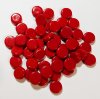 60 9mm Opaque Red Disk Beads