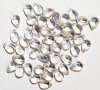 50 9x5mm Transparent Crystal Lustre Teardrop Beads