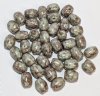 30, 9x6mm Celadon Green Marble Oval Beads