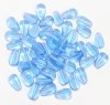 50 9x6mm Transparent Light Sapphire Opal Drop Beads