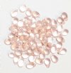 50 9x6mm Transparent Rosaline Drop Beads