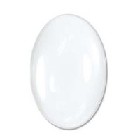 1 33x22mm Clear Unfoiled Oval Glass Cabochon