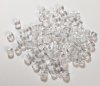 100 5mm Transparent Crystal Cube Beads
