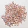 100 5mm Transparent Rose AB Cube Beads
