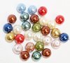 30 10mm Round Mixed Glass Pearl Beads