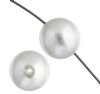 20 12mm White Glass Pearl Beads