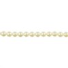 8 inch strand of 4mm Iridescent Light Cream Round Glass Pearl Beads