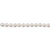8 inch strand of 4mm Iridescent White Round Glass Pearl Beads