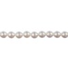 8 inch strand of 8mm Iridescent White Round Glass Pearl Beads
