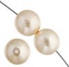 16 inch strand of 8mm Round Cream Glass Pearl Beads