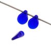 69, 5x7mm Transparent Dark Blue Pip Beads