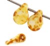 69, 5x7mm Light Brown Alabaster Travertine Glass Pip Beads