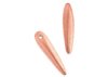 57 5x16mm Metallic Copper Glass Thorn Beads