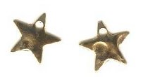 GF1902 1, 10mm Gold Filled Hammered Star Pendant