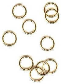 GF2026 10, 6mm Gold Filled Jump Rings