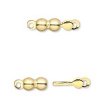 10, 15x4mm Gold Plated Double Ball Tab / Box Clasps