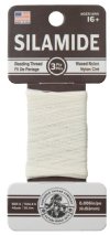 40 Yards of White Gudebrod A Silamide Beading Thread