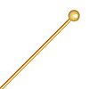 50 1" 20ga Bright Gold 2mm Ball Pins