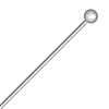 50 1" 20ga Bright Silver 2mm Ball Pins