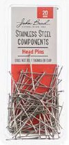 100, 20mm 23ga Stainless Steel Head Pins 