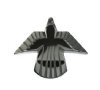 1, 38x33mm Hematite Soaring Eagle Pendant