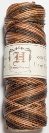 Hemptique 20lb 105 Feet Variegated Brown Cord (Spool)