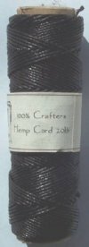 Hemptique 20lb 105 Feet Dark Brown Cord (Spool)