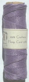 Hemptique 20lb 105 Feet Lavender Cord (Spool)