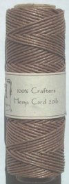 Hemptique 20lb 105 Feet Light Brown Cord (Spool)