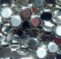 30, 6mm Full Labrador Czech Glass Two Hole Honeycomb Beads