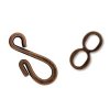 18 Pairs of Antique Copper Hook and Eye Clasps