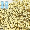 10 grams 3x6mm Full Amber Coated Infinity Beads