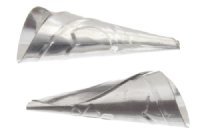 10, 45x18mm  Aluminum Pow Wow Tulip Jingle Cones