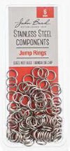 100, 6mm Stainless Steel Jump Rings 