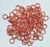 100 6mm Twisted Bright Copper Plated Jump Rings