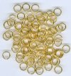 100 7mm Gold Plated Jump Rings