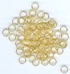 100 9mm Gold Plated Jump Rings