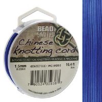 5 Meters of 1.5mm Knot-it! Deep Neon Blue Knotting Cord