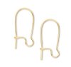 25 Pairs of 18mm Gold Plated Kidney Ear Wires