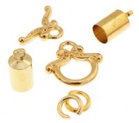 Kumihimo Gold Bow Toggle Starter Findings Kit
