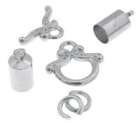 Kumihimo Silver Bow Toggle Starter Findings Kit