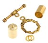 Kumihimo Gold Twisted Toggle Starter Findings Kit