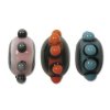 Strand of 9x14 Dotted Edged Chinese Lampwork UFO Spacer Beads