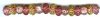 Strand of Pink, White, and Yellow Chinese Lampwork Beads