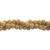 8 Inch Strand of 6mm Round Egyptian Sand Lava Stone Beads