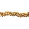8 Inch Strand of 6mm Round Gold Lava Stone Beads
